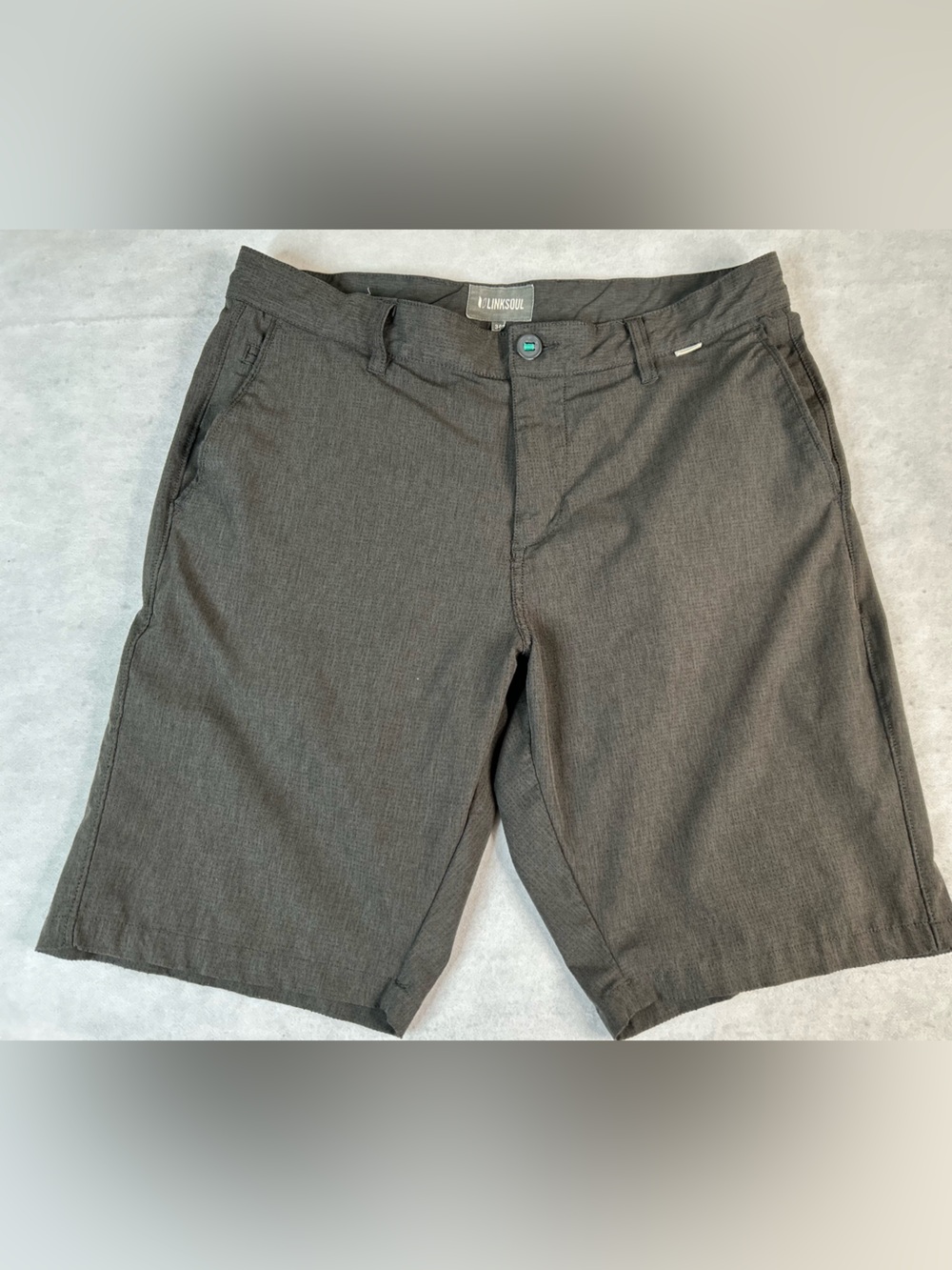 Linksoul Shorts Men’s Size 34 Gray Boardwalker AC Golf Performance